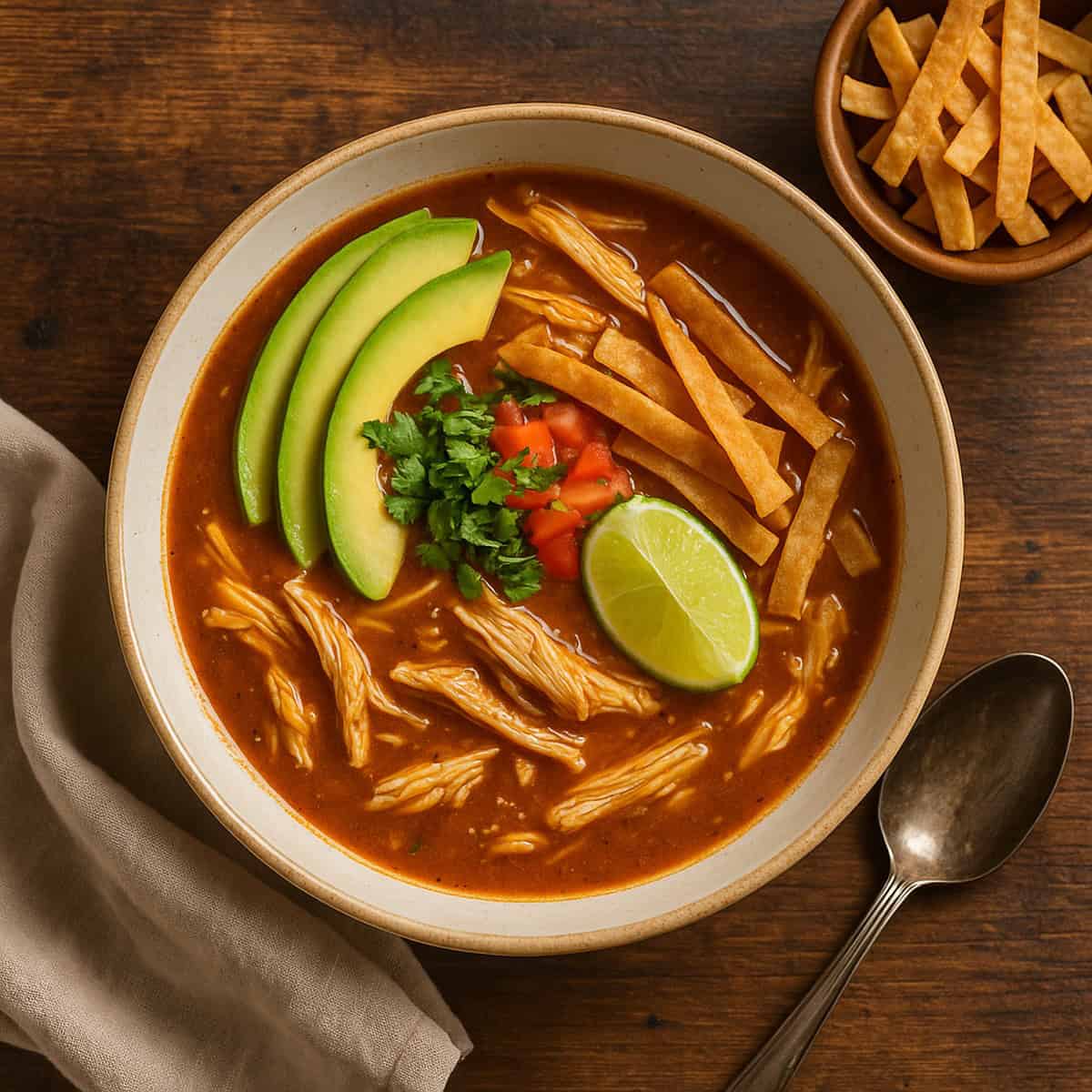 Chicken Tortilla Soup: Spicy, Comforting & Ready in 30 Minutes