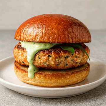 salmon burger