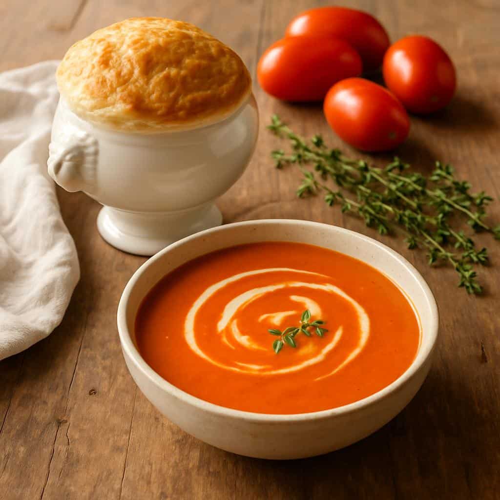 Velvety French Tomato Soup | French Style Potage Recipe