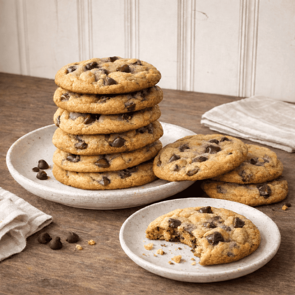 Chewy Chocolate Chip Cookies (With Cornstarch)
