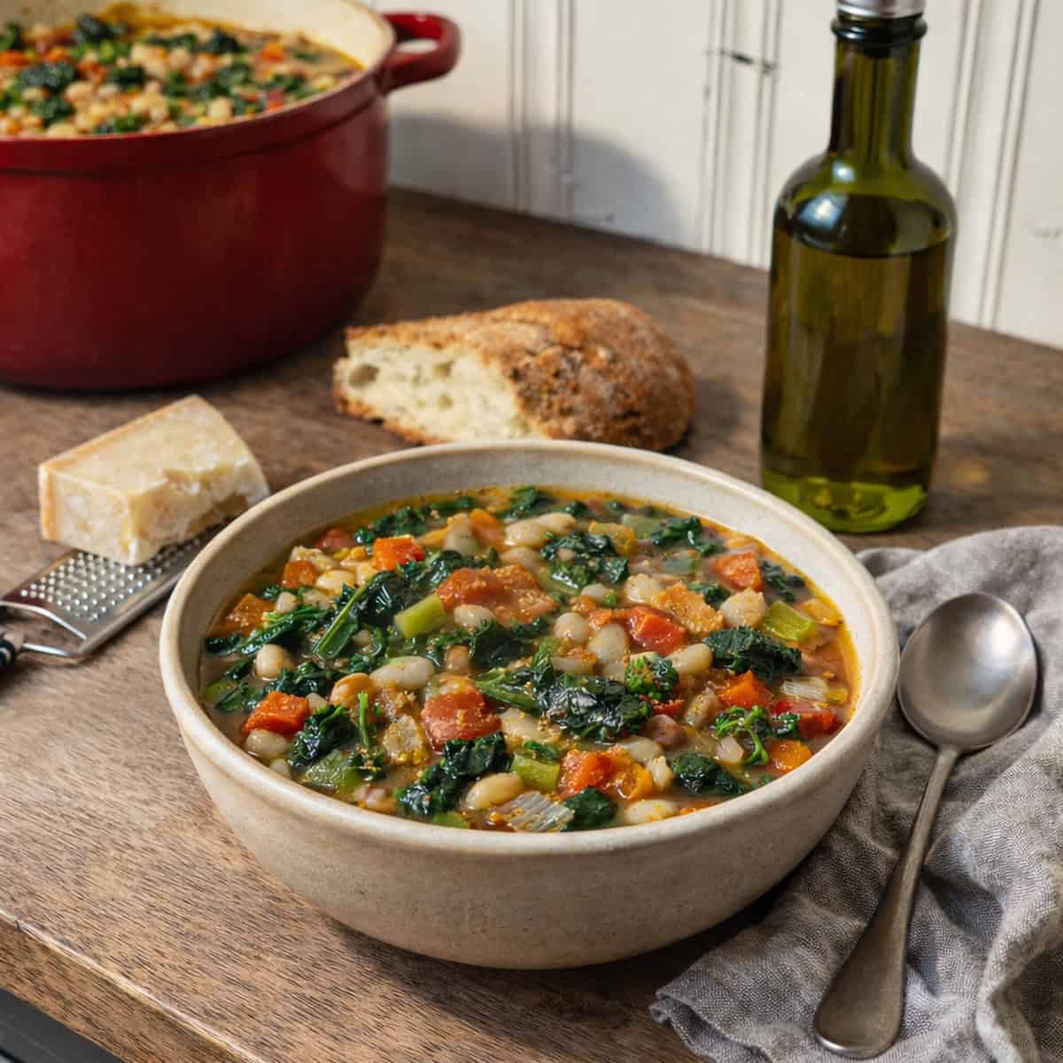 Ribollita (Tuscan Bread and Vegetable Soup)