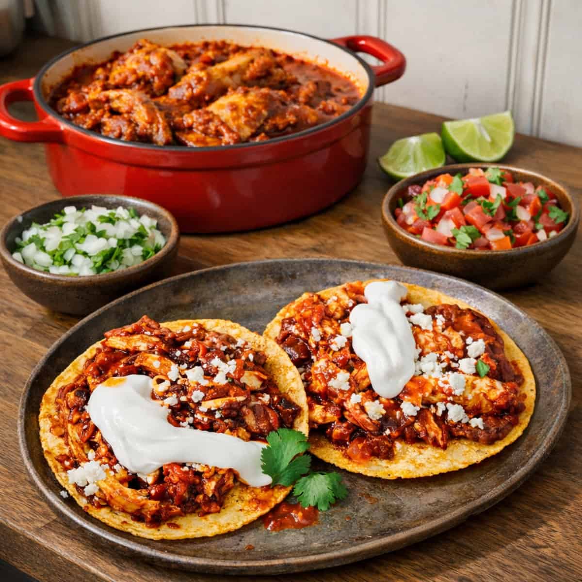 Chicken Tinga Fire-Roasted Tomato–Chipotle Braise