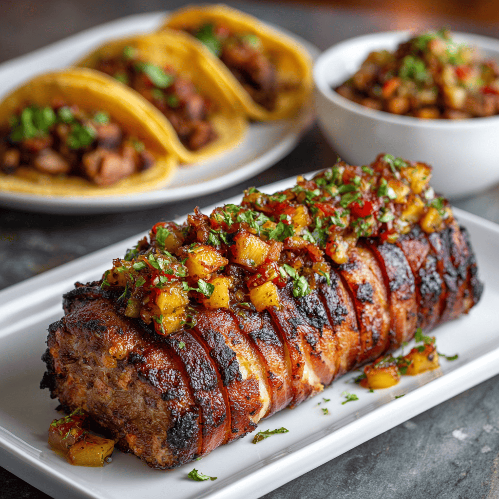 Pork Al Pastor (Adobo-Layered Pork,  Without the Spit)